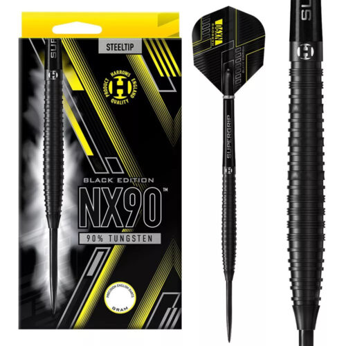 DART SZETT STEEL HARROWS NX90 BLACK EDITION 22G