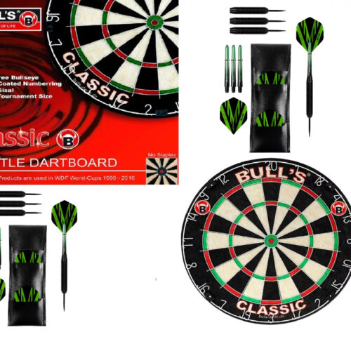 darts tábla Bull's Classic + 2 szett steel XQMAX BK COATED
