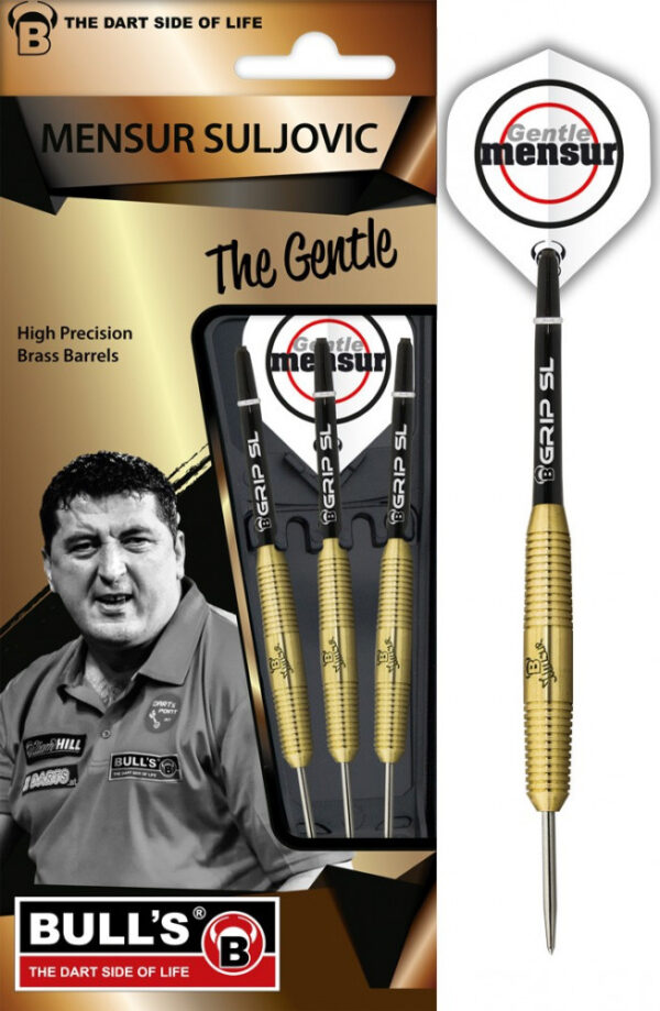 dart szett BULL'S "Mensur Suljovic" Team Player Brass Steel Dart 21gr