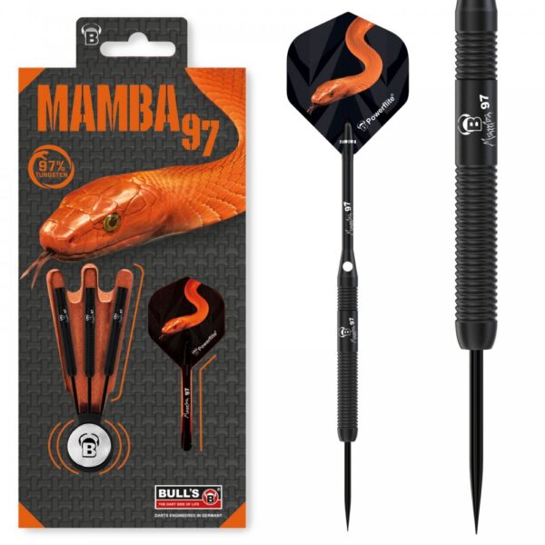 Dart szett BULL'S Mamba 97 M1 Steel 23g 97% gravírozással