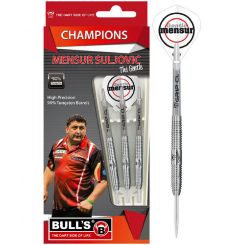 BULL'S Champions Mensur Suljovic 90% Steel Dart 21g gravírozással