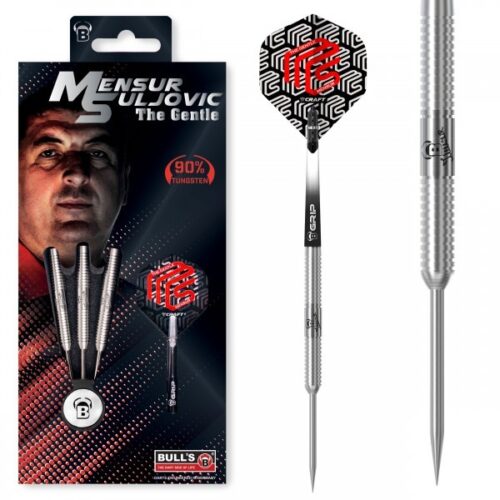 BULL'S Mensur Suljovic 90% Steel Dart 21g gravírozással