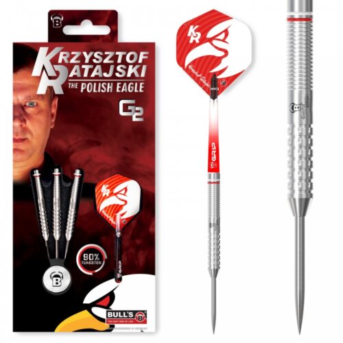 Dart szett BULL'S Krzysztof Ratajski Original Generation 2 Steel 22g 90% gravírozással
