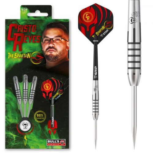 DART SZETT BULL'S Cristo Reyes Steel 21GR 90% gravírozással