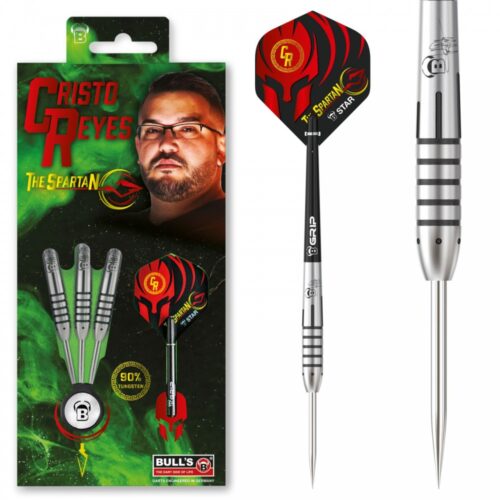 Dart szett BULL'S Cristo Reyes Steel 23g 90% gravírozással