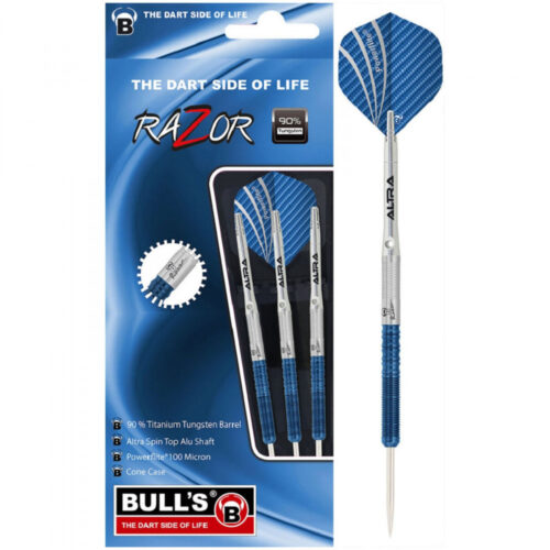 dart szett steel Bull's Razor R3 23gr titanium-dioxide gravírozással