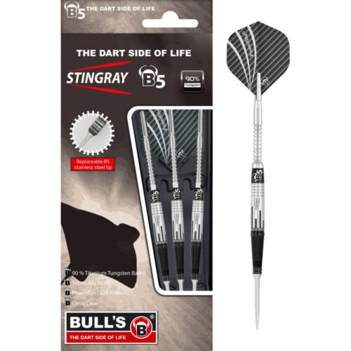 dart szett steel Bull's Stingray B5 22gr 90% titanium gravírozással