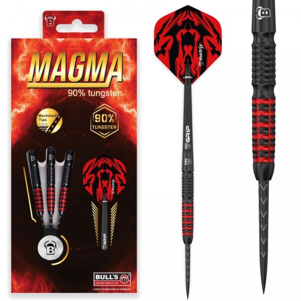Dart szett BULL'S Magma Steel 21g 90% gravírozással