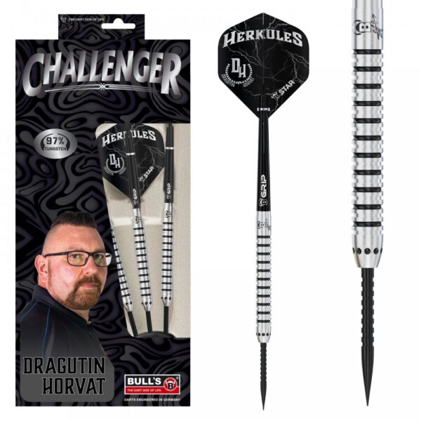 Dart szett BULL'S Challenger Steel D.Horvat 21g 90% gravírozással