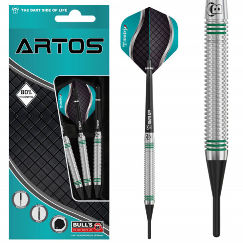 dart szett Bull's Artos AR1 soft 18gr 80% gravírozással
