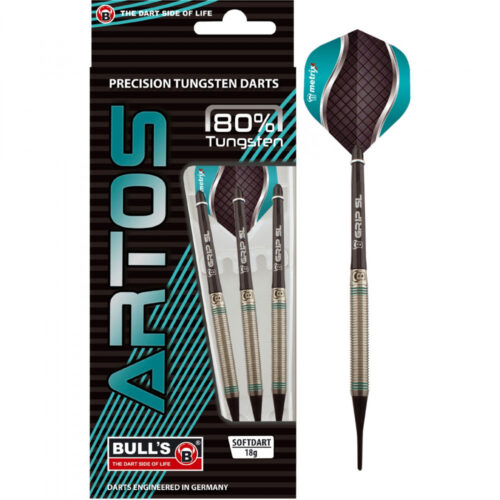 dart szett Bull's Artos AR1 soft Mint 20gr 80% gravírozással