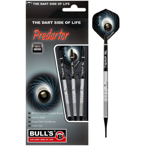 dart szett Bull's Predartor P5 soft 90% Tungsten 18g gravírozással