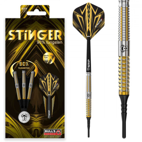 DART SZETT BULL'S Stinger Soft 20GR 90% gravírozással