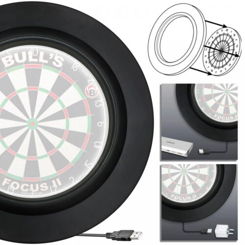 Bull's Licht darts tábla világítás és falvédő fekete