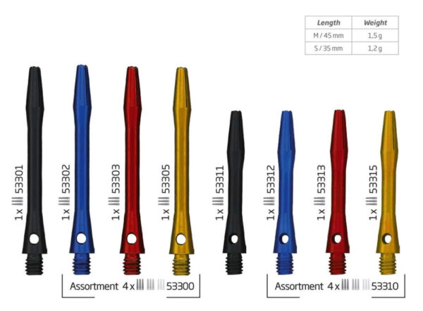 BULL'S DARTS SZÁR SIMPLEX PIROS HOSSZÚ