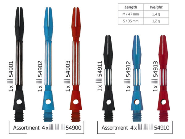 BULL'S DARTS SZÁR SPLIT ALU HOSSZÚ KÉK