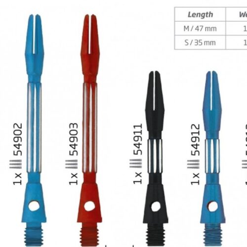 Bull's darts szár Split Alu hosszú piros
