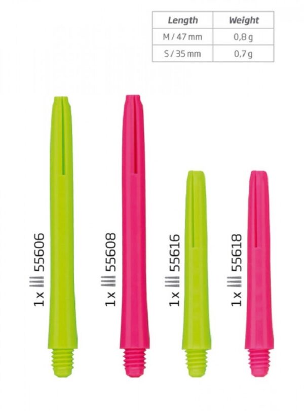 Bull's darts szár Nylon pink rövid