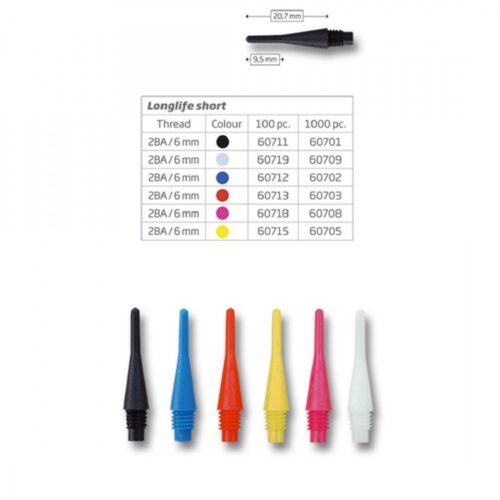Bull's dart hegy Longlife Short sárga 6mm
