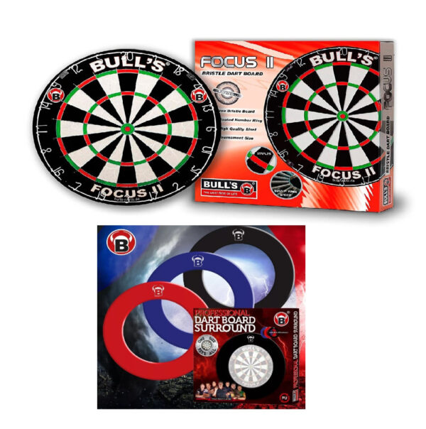 BULL'S FOCUS II. VERSENY DARTS TÁBLA + BULL'S FEKETE