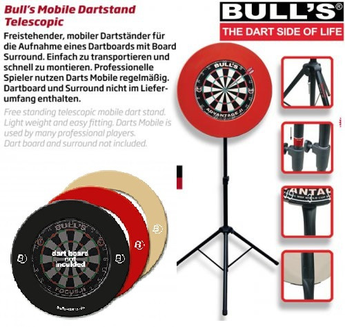Bull's Moove komplett profi dart készlet Corona világítással