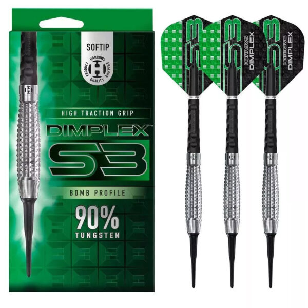 Dart szett soft Harrows Dimplex S3 Bomb 18g