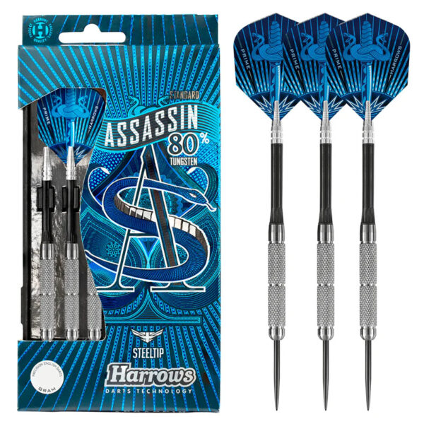 Dart szett Harrows steel 19g Assassin 80% gravírozással