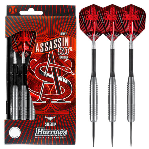 Dart szett Harrows steel 40g Assassin 80% gravírozással