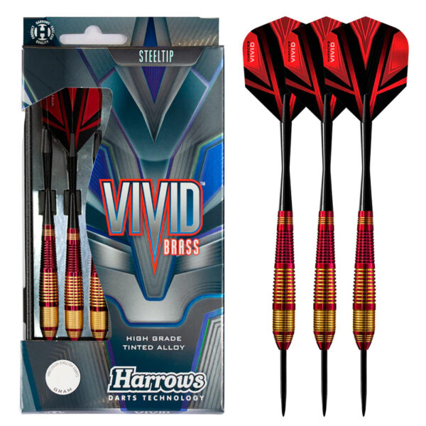 Dart szett Harrows steel Vivid piros 24gr R