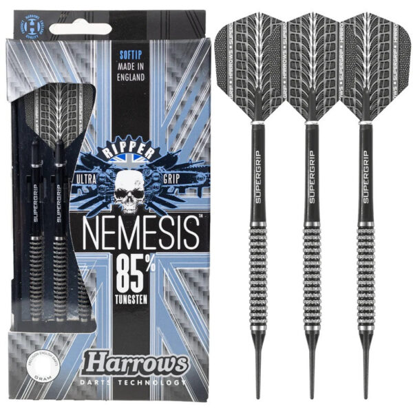Dart szett Harrows soft 16g Nemesis K 85% gravírozással