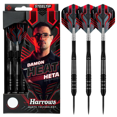 Dart szett Harrows steel Damon Heta 21gr gravírozással