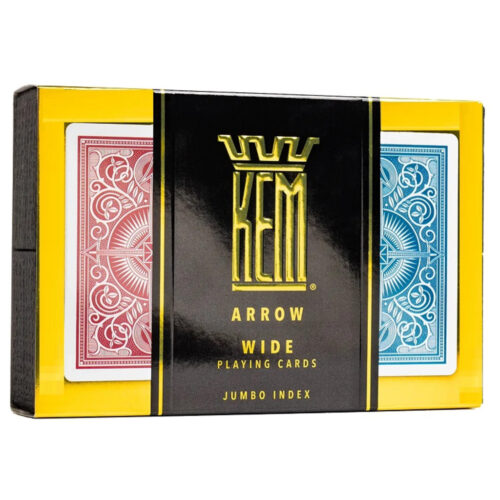 póker kártya KEM Arrow Wide Jumbo (Red and Blue) kártya