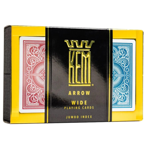 póker kártya KEM Arrow Wide Jumbo (Red and Blue) kártya