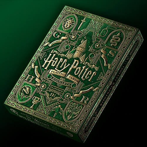 póker kártya Harry Potter (zöld - Slytherin/Mardekár) kártya