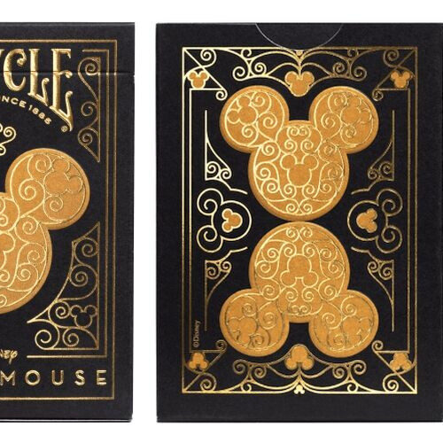 Bicycle Black and Gold Mickey Mouse kártya