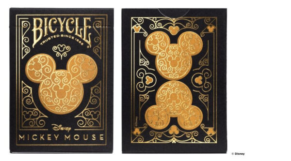 Bicycle Black and Gold Mickey Mouse kártya