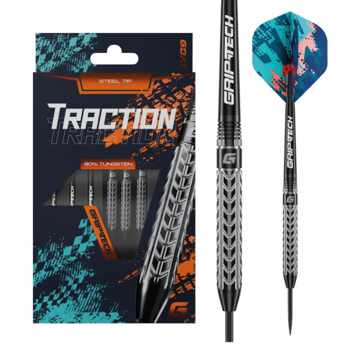 Darts szett GOAT steel Traction 22g 80% gravírozással