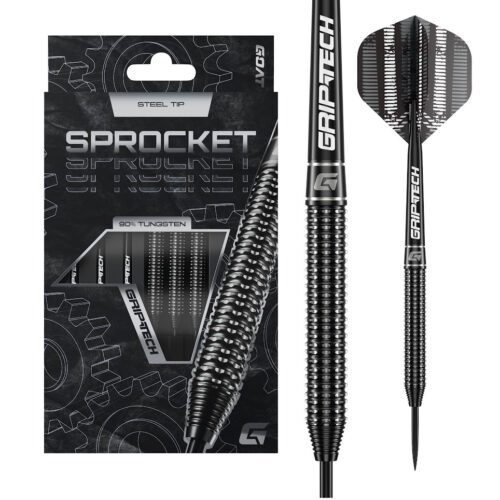 Darts szett GOAT Sprocket steel 23g 90% gravírozással