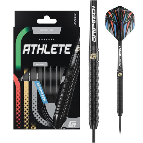Darts szett GOAT Athlete Black steel