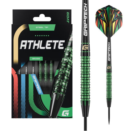 Darts szett GOAT Athlete Green steel réz