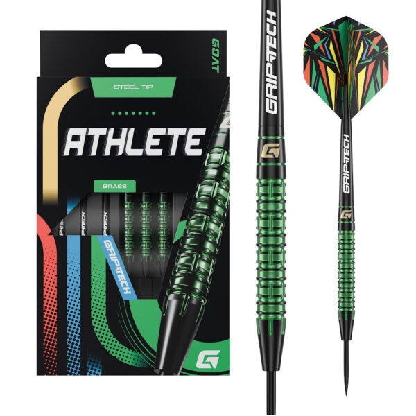 Darts szett GOAT Athlete Green steel réz