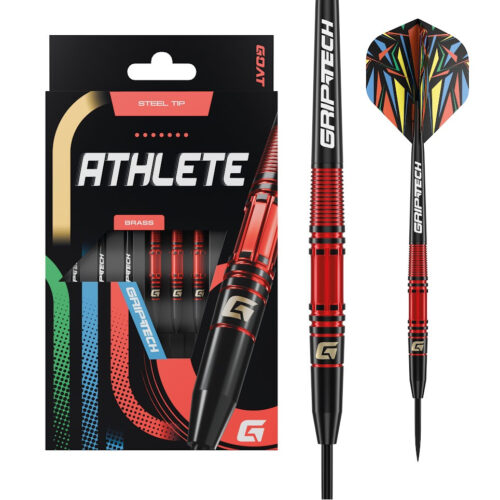 Darts szett GOAT Athlete Red steel réz
