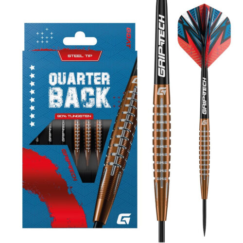 Darts szett GOAT Quarterback V1 steel 25g 95% gravírozással