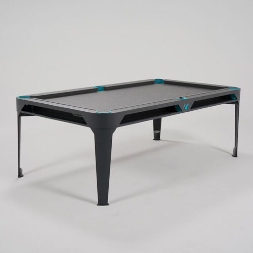 pool biliárdasztal kültéri Cornilleau Hyphen 7' sötétszürke (étkező fedlappal)