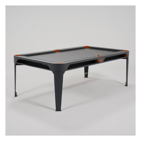 pool biliárdasztal kültéri Cornilleau Hyphen 7' sötétszürke (étkező fedlappal)
