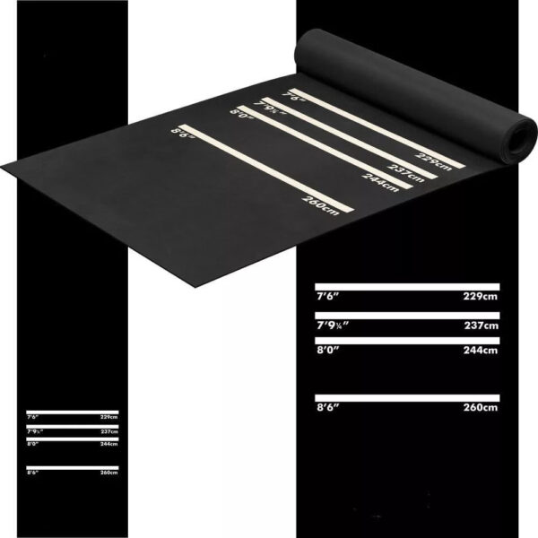 Darts gumi szőnyeg Designa Heavy Duty 290×60cm
