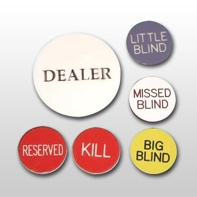 Dealer zsetonkészlet