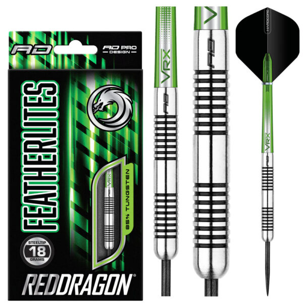 Dart szett Red Dragon steel Featherlite 7 - 18g gravírozással