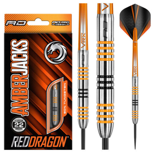 DART SZETT Red Dragon STEEL AMBERJACK 3: 22g gravírozással