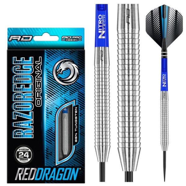 Dart szett Red Dragon steel Razor Edge 24g gravírozással